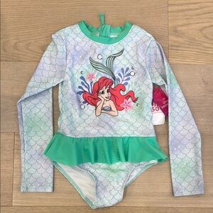 Disney Ariel Kids Long Sleeve Swimwear